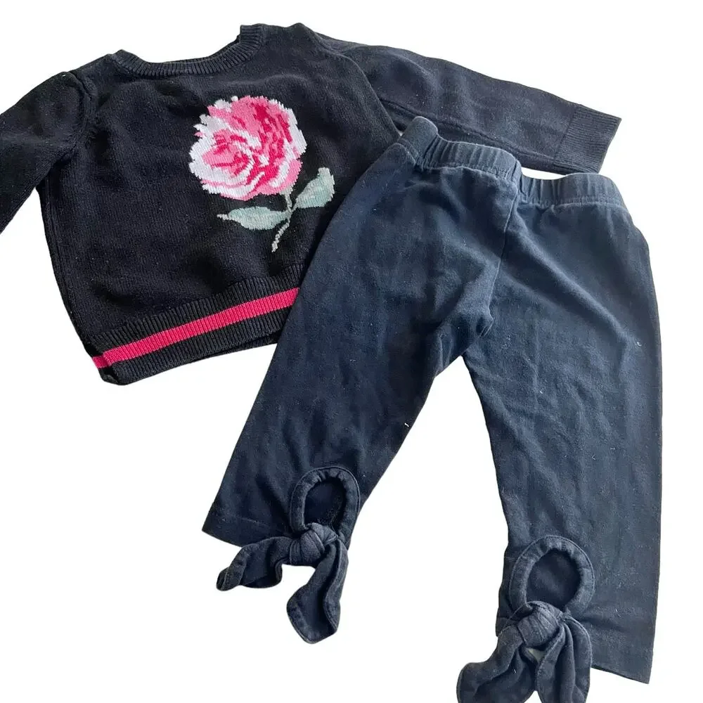 Girls Fall Winter Clothing Bundle Lot Size 2-3T Zara Mixed Brands 10 Pieces EUC!